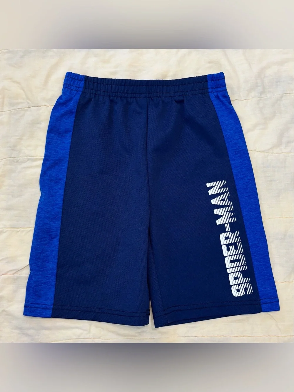 Marvel Spider-Man 62 Shorts Set Boy Sz 6, T-shirt & Shorts, Royal Blue Navy